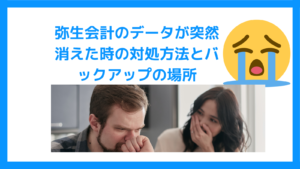 弥生会計のデータが突然消えた時の対処方法とバックアップの場所