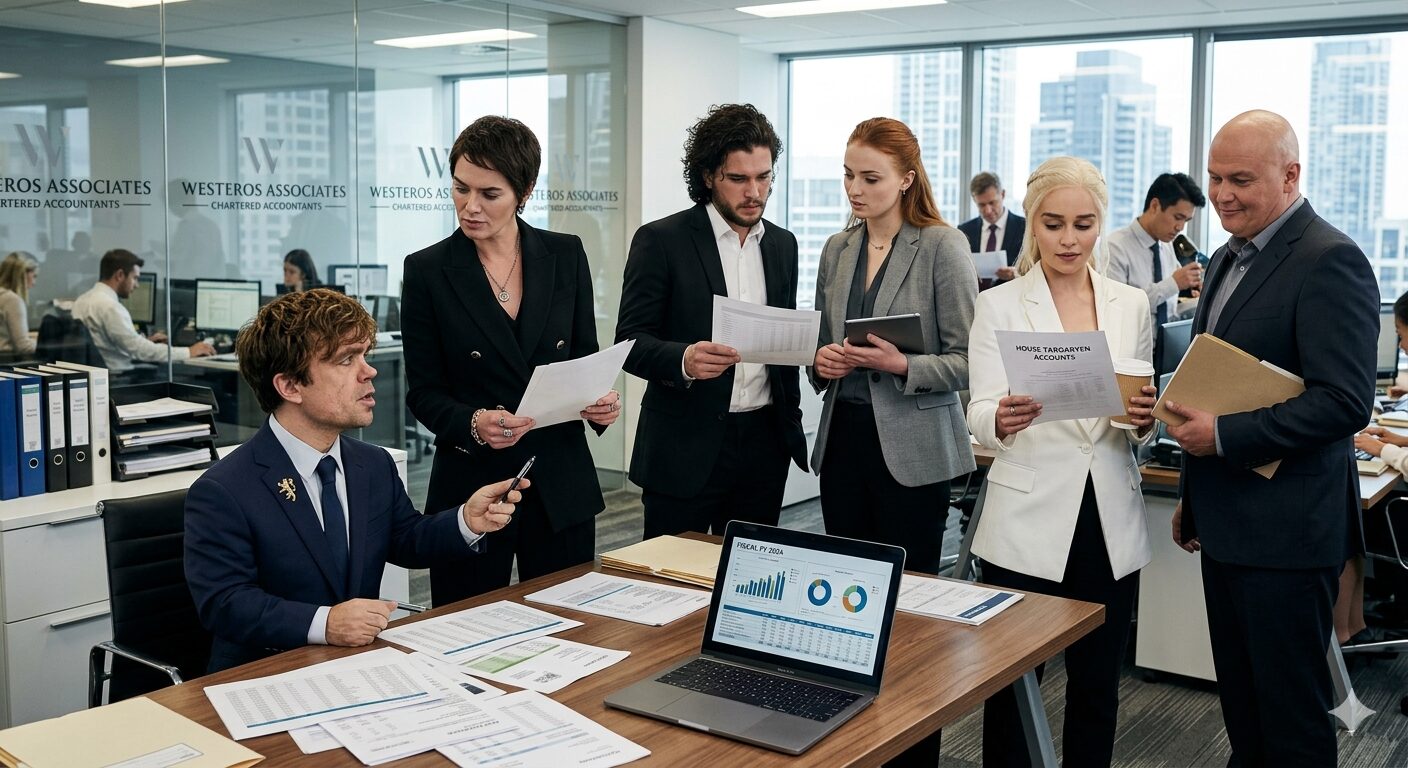 もしゲーム・オブ・スローンズの登場人物が現代の会計事務所で働いたら