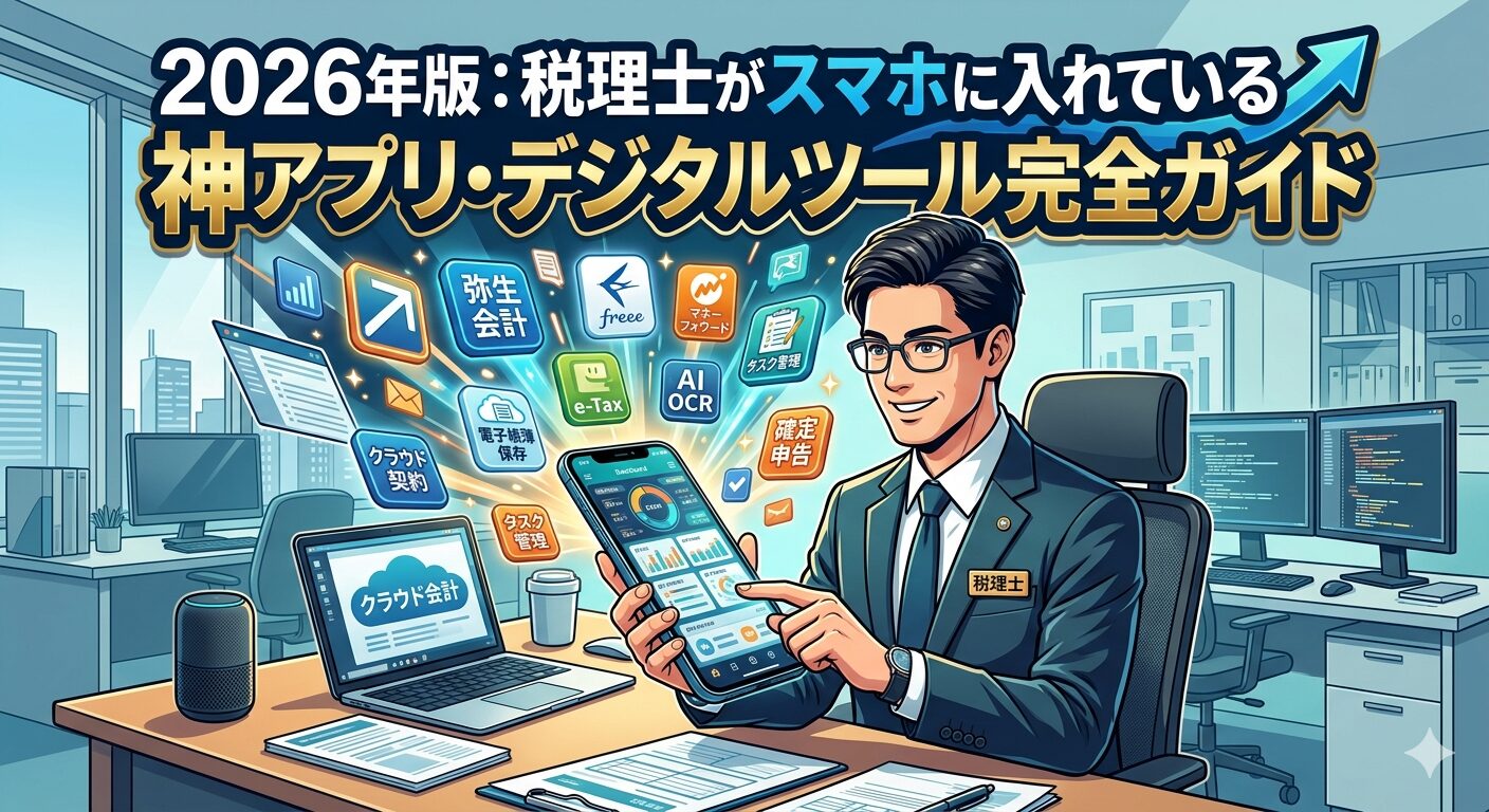 2026年版：税理士がスマホに入れている神アプリ・デジタルツール完全ガイド