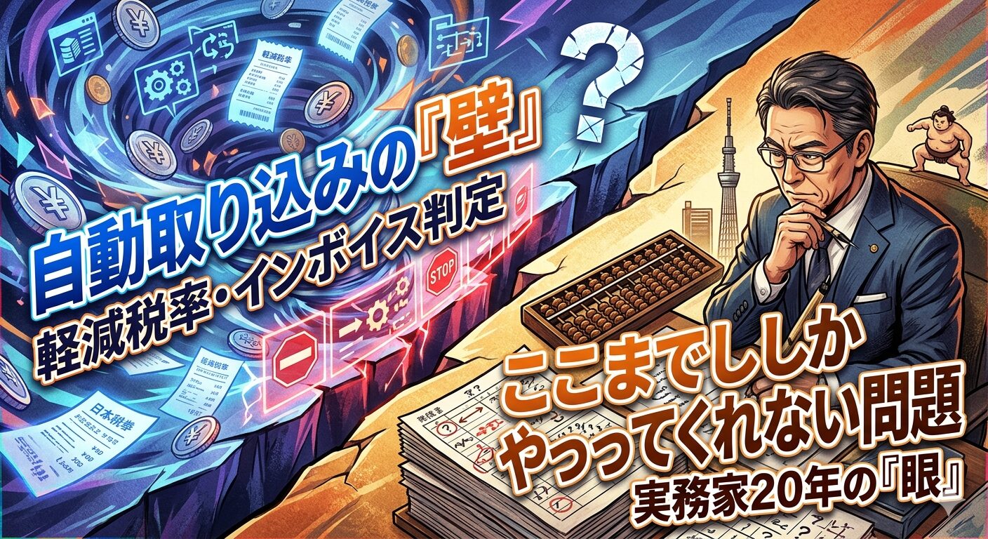 軽減税率やインボイス判定を自動取り込はどこまでやってくれるのか問題