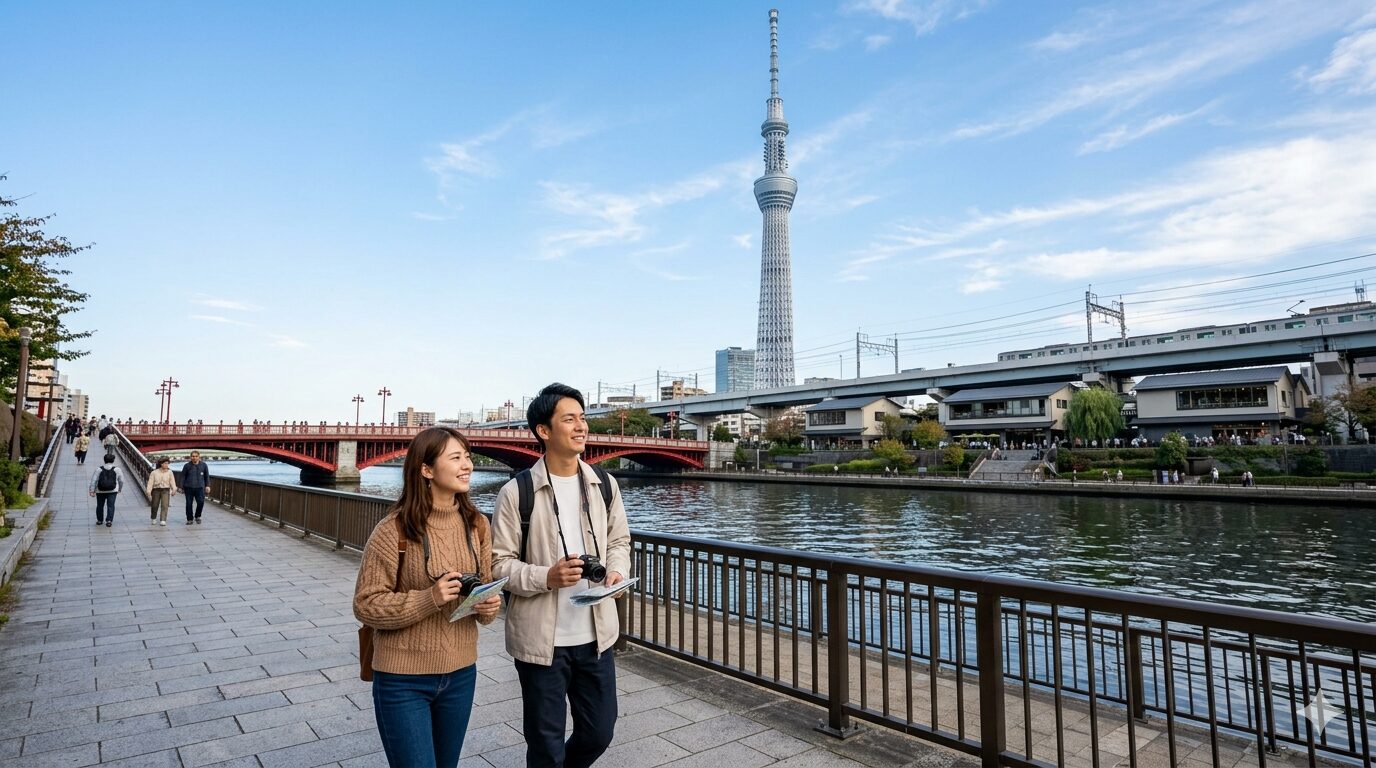 浅草、スカイツリー、ミズマチを平日1日かけて徒歩で回る場合のおススメ観光コース