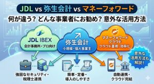 JDLは弥生会計やマネーフォワードと何が違うのか、またどんな事業者にお勧めか、意外な活用方法